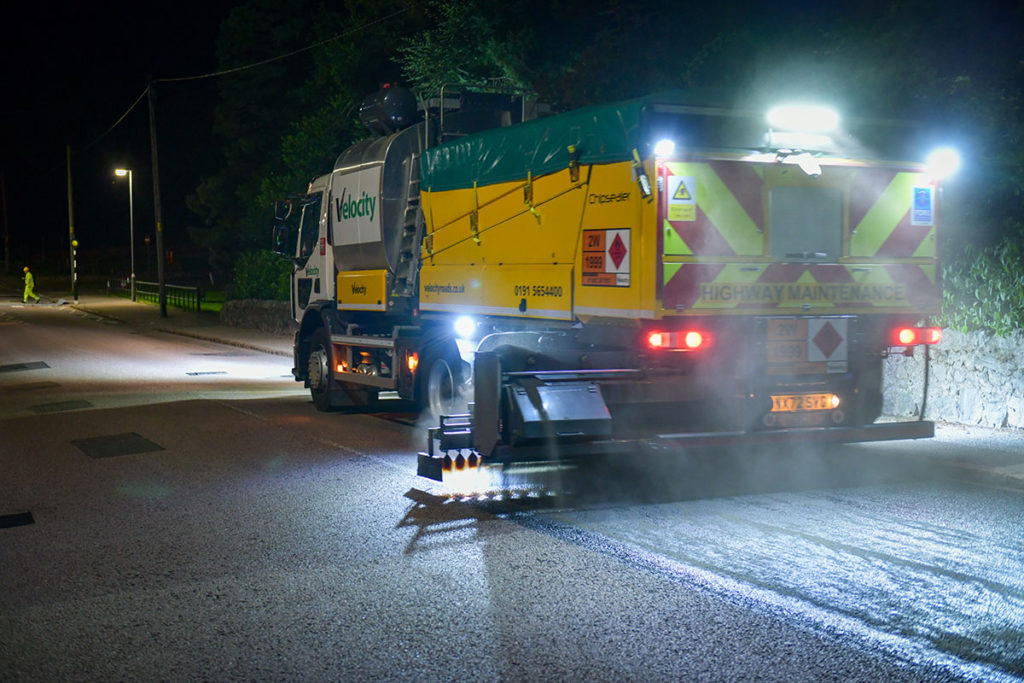 Asphalt preservation trialled in Aberdeenshire in a Scottish first